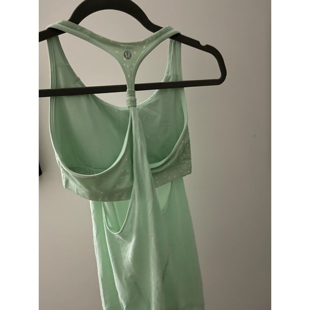 Lululemon Practice Freely Tank Size 4 Teal Mint Green Rare! - Picture 8 of 11